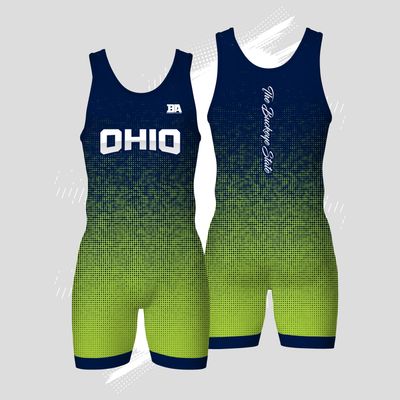 Ohio MESH Green/Blue MENS Singlet