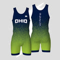 Ohio MESH Green/Blue MENS Singlet