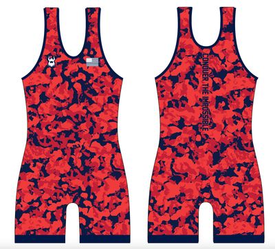 BA Orange Camo Womens Singlet