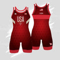 Red Usa WOMENS Singlet